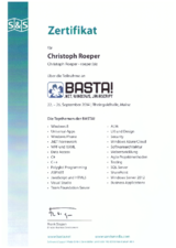 Thumbnail BASTA! 2014 Certificate