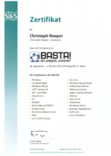 Thumbnail BASTA! 2015 Zertifikat